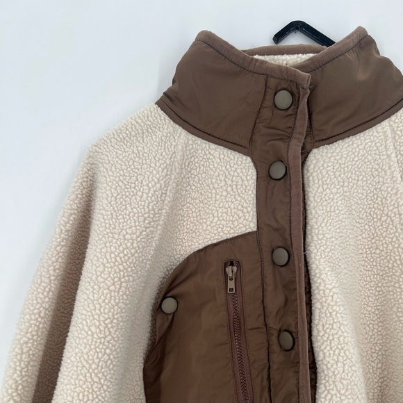 Easy Sundays Sunday Fleece Oversized Jacket In Oat Milk - Picture 3 of 7